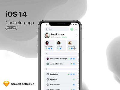 contacten app iOS 14