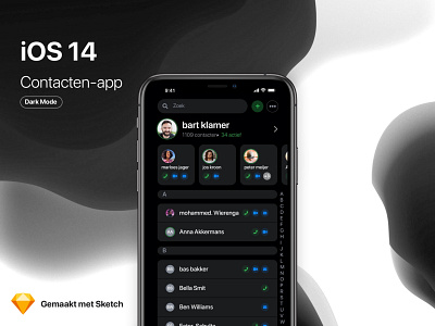 contacten app iOS 14