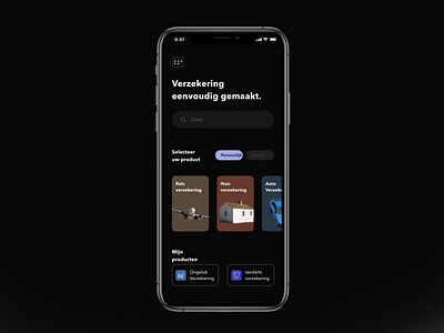 Verzekering App Concept