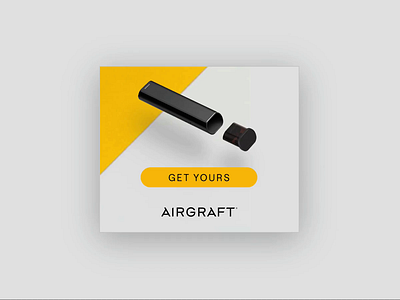Airgraft advertising animation app banner banner ad greensock html5 iphone vape vapor