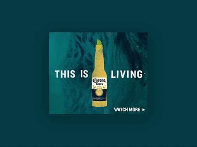 Corona advertising animation banner banner ad beer corona greensock html5