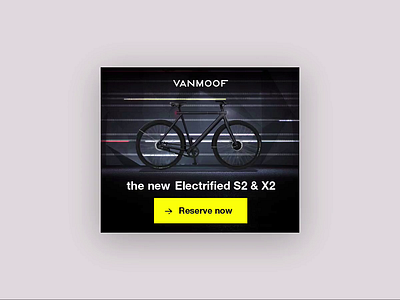 VanMoof adveristing animation banner ad bicycle ebike electric bike greensock html5 social media vanmoof