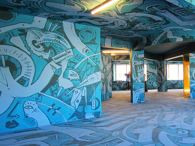 Interior mural, AXA, Porto