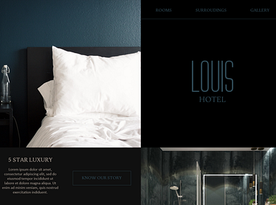 Hotel Website app design hotel typography ui ux web website