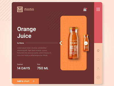 Orange Juice Web Design branding design flat illustration landing page orange product design sketch ui ux web website