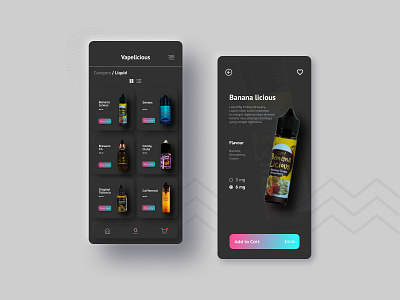 Vape Shopping Pay Design app app design application design interaction design minimal mobile design mobile ui uiux vape vape shop