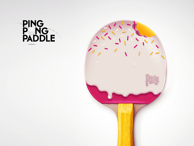 Ping Pong Paddle #01 bat ice cream paddle ping pong table tennis