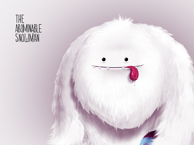 Abominable Snowman abominable dribbling illustration snowman yeti