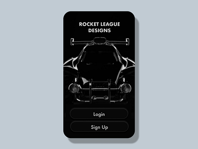 Rocket League Car Design App app car clean color community dark ui design design app game minimal nintendo switch playstation rocket league share steam ui upload ux vehicle xbox