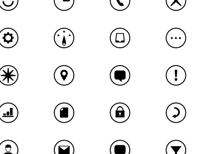 Icons consistant custom icon simple sketch