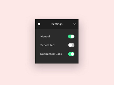 Daily UI #007 - Settings black challenge clean colours daily elements gradient green minimal settings simple ui