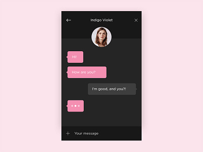 Daily UI #013 - Direct Messaging