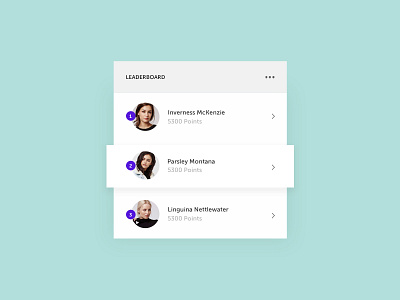 Daily UI #019 - Leaderboard