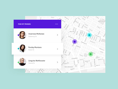 Daily UI #020 - Location Tracker challenge clean daily element find gui locate location map search tracker ui