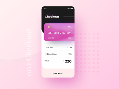 ✨Daily Design ✨ 002 Checkout 100daysofui card challenge clean colourful cute daily design ecommerce figma layout mordern payment purchase rounded rounded corners simple soft trendy ui