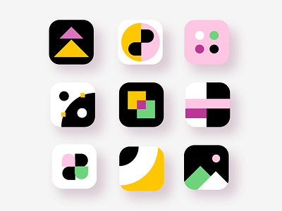 ✨Daily Design ✨ 005 App Icon abstract app appicon challenge clean colourful cute daily design geometic geometry icon illustration layout minimal pattern shapes simple trendy ui