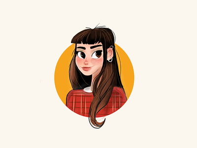 Self-Portrait 🎨✨ art artist cartoon cartoon illustration character design digital drawing girl illustration ipad ipad art painting person process procreate procreate app self portrait sketching women