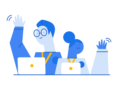 Welcome Gsuite Character design google illustration