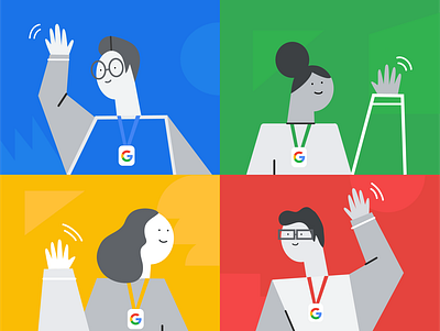 GSuite Characters design google illustration