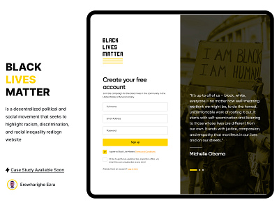 Black Lives Matter Redesign Website Snippet design graphic design ui ux