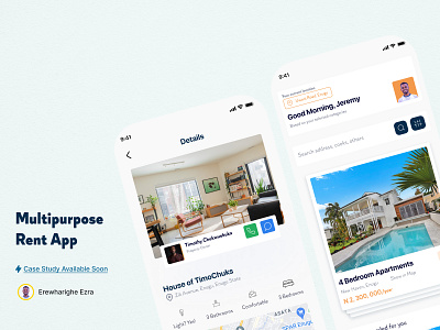 Multipurpose App catering app rent app rental app ui ux