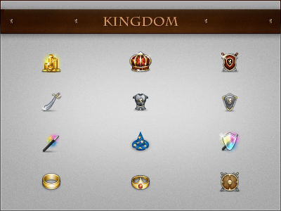 Kingdom icons pixel