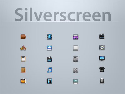 Silverscreen 18px icon pixel sidebar