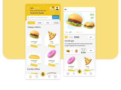 Online Food Delivery App ui