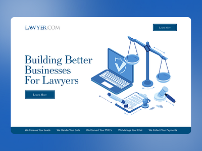 Header design for a lawyer firm