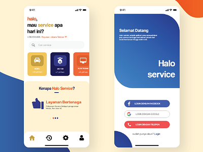 Mobile App - Halo Service App