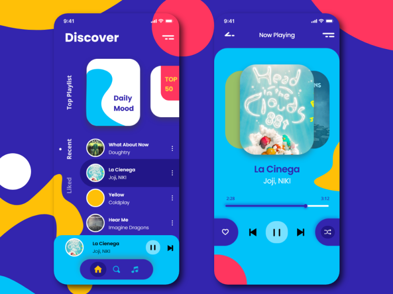 Mobile App - Music App Design by Fadli Iman on Dribbble