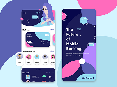 Mobile App - Mobile Banking App concept