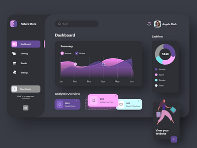 Dark mode - Online Store Dashboard UI