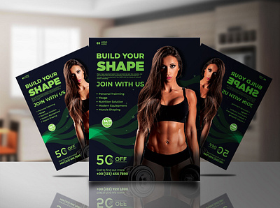 Fitness Awesome Flyer design Template banner ad banner design corporate corporate design corporate flyer design fitness center fitness club fitness flyer flyer flyer design flyer designs flyer template flyers gym flyer illustration logo design marketing marketing agency marketplace