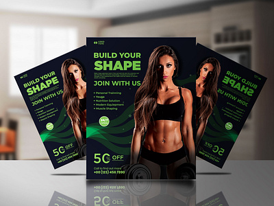 Fitness Awesome Flyer design Template