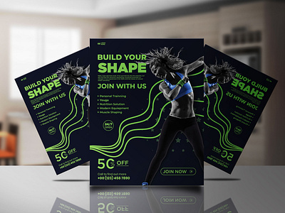 Fitness Awesome Flyer design Template