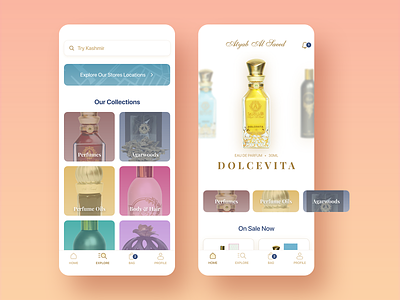 Perfume App - Atyab Al Saeed agarwood app arabic arabic oud body design hair ios oils oud slider