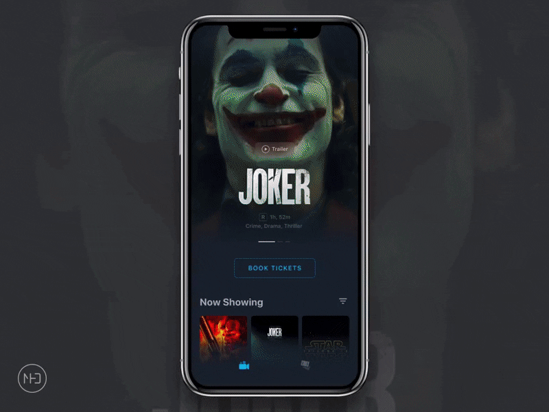 Cinema App Interaction 🎬