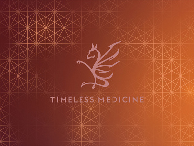 Timeless Medicine Brandmark Over Pattern