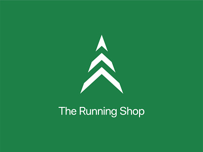 The Running Shop Brandmark Vertical Lockup