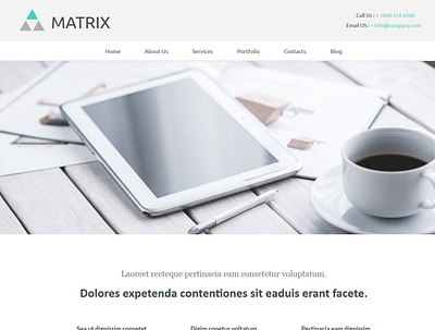 TemplateToaster Website Builder | Matrix Web Design WP theme branding company design ui web web development webdesign website builder wordpress wordpress theme