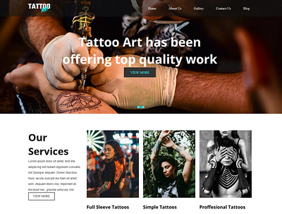 TemplateToaster Website Builder | Tatto Art WordPress theme branding design tattoo tattoo art tattoo artist tattoo design tattoos templatetoaster ui web web development webdesign website builder wordpress wordpress theme