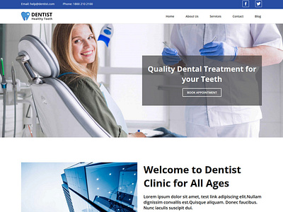 TemplateToaster Website Builder | Dentist WordPress Theme denstist website dentist design doctors hospital templatetoaster ui web web development website builder wordpress wordpress theme