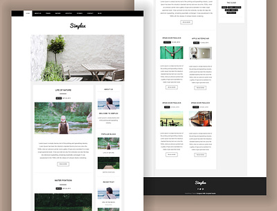 TemplateToaster Website Builder | Simplex Blog WordPress Theme blog blog design blogger blogging design templatetoaster web web development website builder wordpress wordpress theme