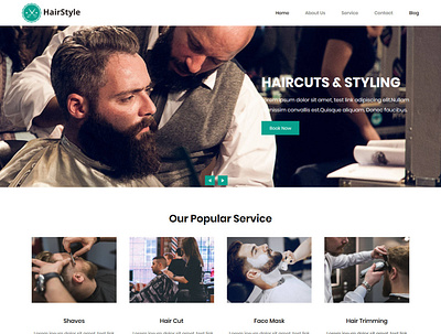 TemplateToaster Website Builder | HairStyle WordPress Theme barber barber shop beauty salon company design hair salon hairstyle templatetoaster web web development website builder wordpress wordpress theme