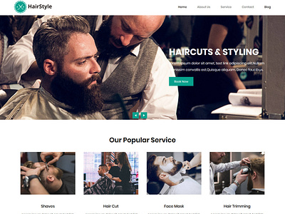 TemplateToaster Website Builder | HairStyle WordPress Theme