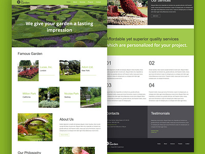 TemplateToaster Website Builder | The Garden HTML Template