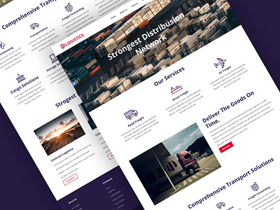 TemplateToaster Website Builder | Logistics Drupal Theme