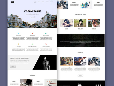 TemplateToaster Website Builder | Cue Agency WP Theme templatetoaster web agency web agency template web design web development website website builder wordpress wordpress theme