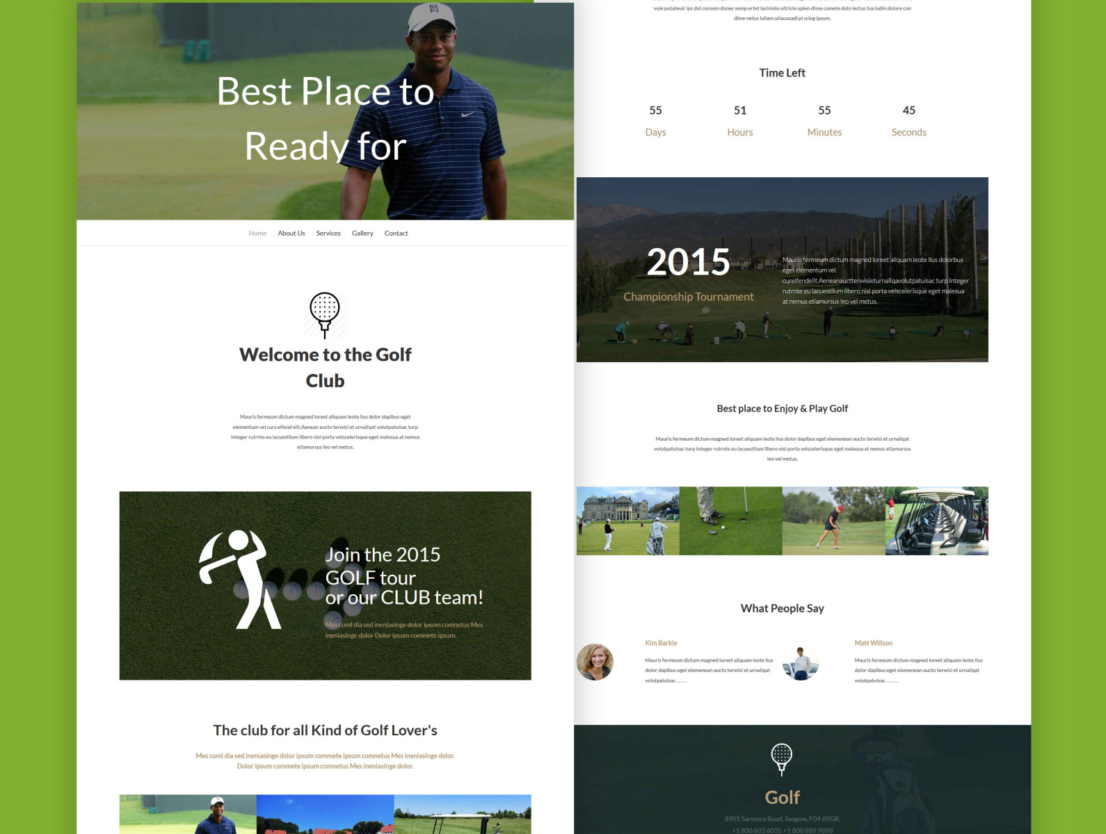 TemplateToaster Website Builder | Golf Joomla Theme by TemplateToaster ...